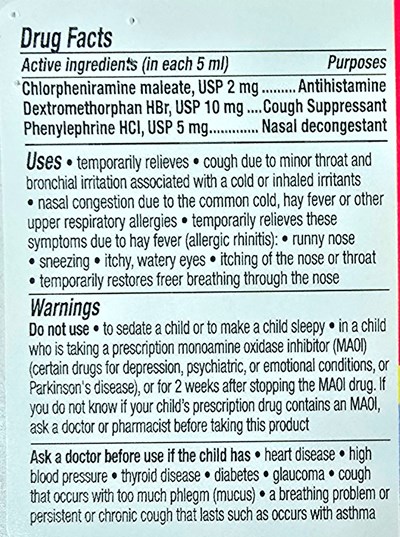 Inactive Ingredients (Drug Facts)